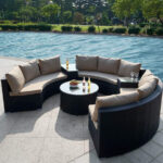 Semi-circle 9 Seater Outdoor set