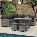 L-Shaped 7 Seater Outdoor